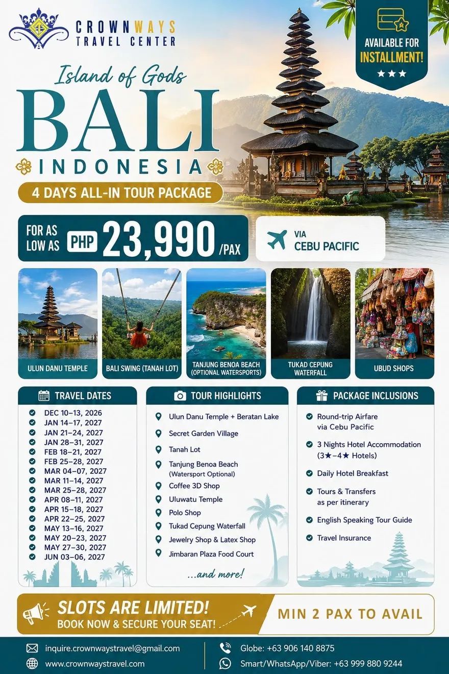 Island of Gods: Bali All-In Tour poster — Bali, Indonesia