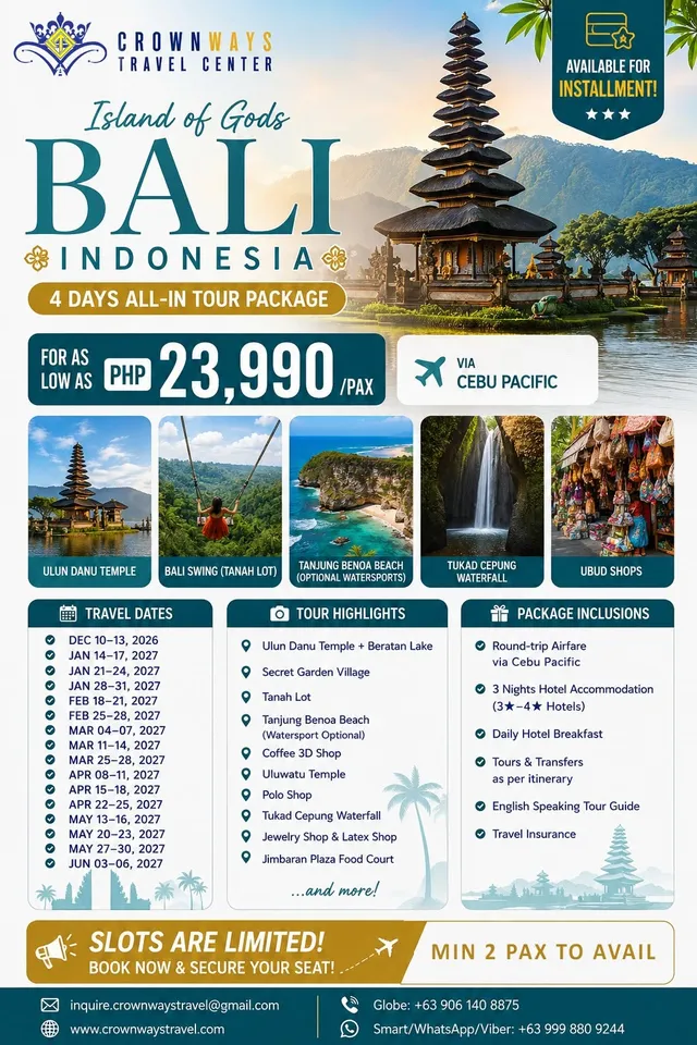 Island of Gods: Bali All-In Tour poster — Bali, Indonesia