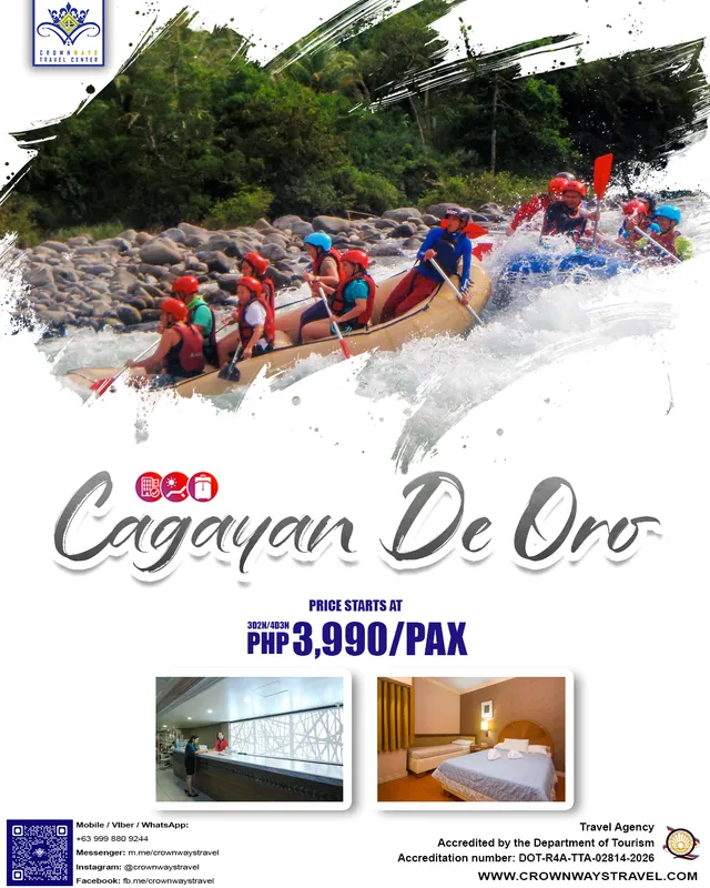 Cagayan de Oro tour package poster — Cagayan de Oro, Misamis Oriental