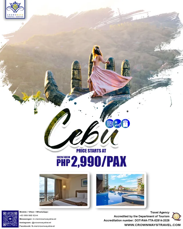 Cebu tour package poster — Cebu