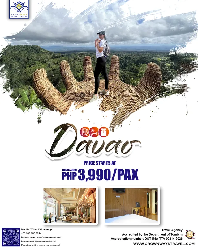 Davao tour package poster — Davao