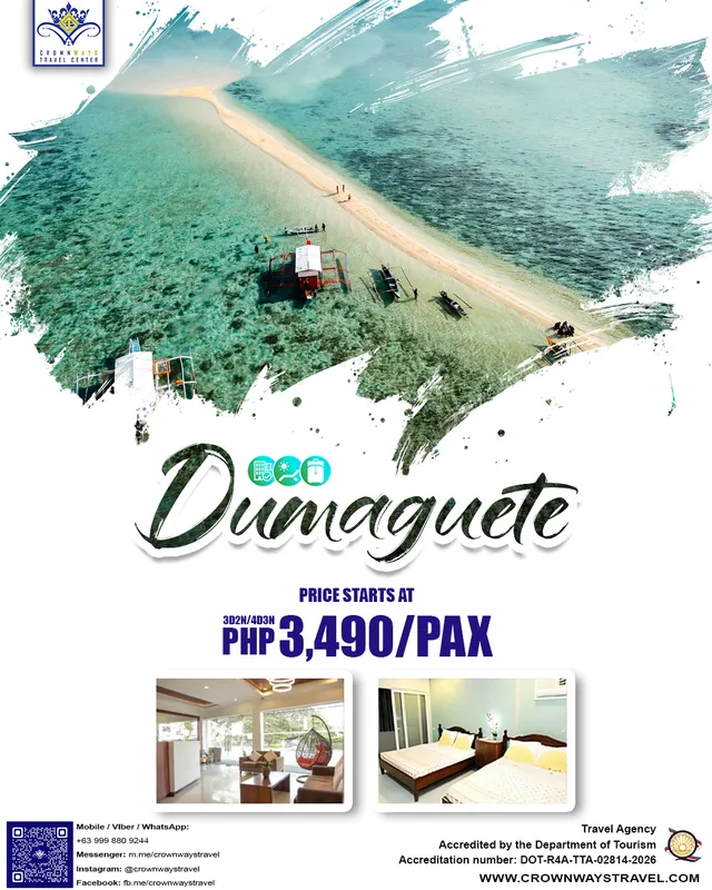 Dumaguete tour package poster — Dumaguete, Negros Oriental