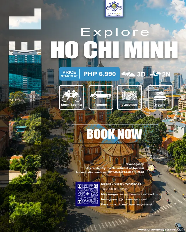 Ho Chi Minh City, Vietnam tour package poster — Ho Chi Minh City, Vietnam