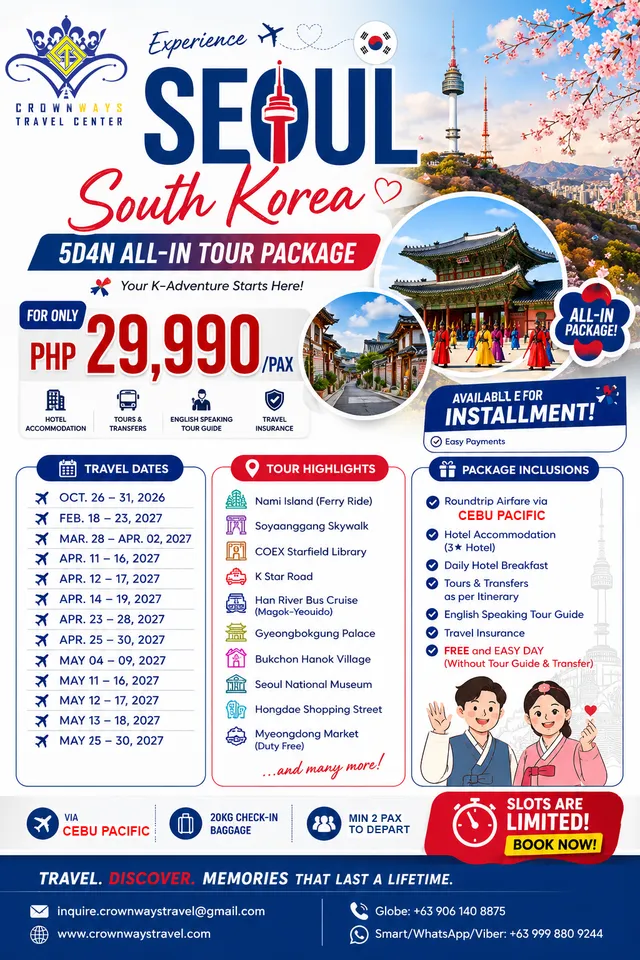 Experience Seoul, South Korea poster — Seoul, South Korea