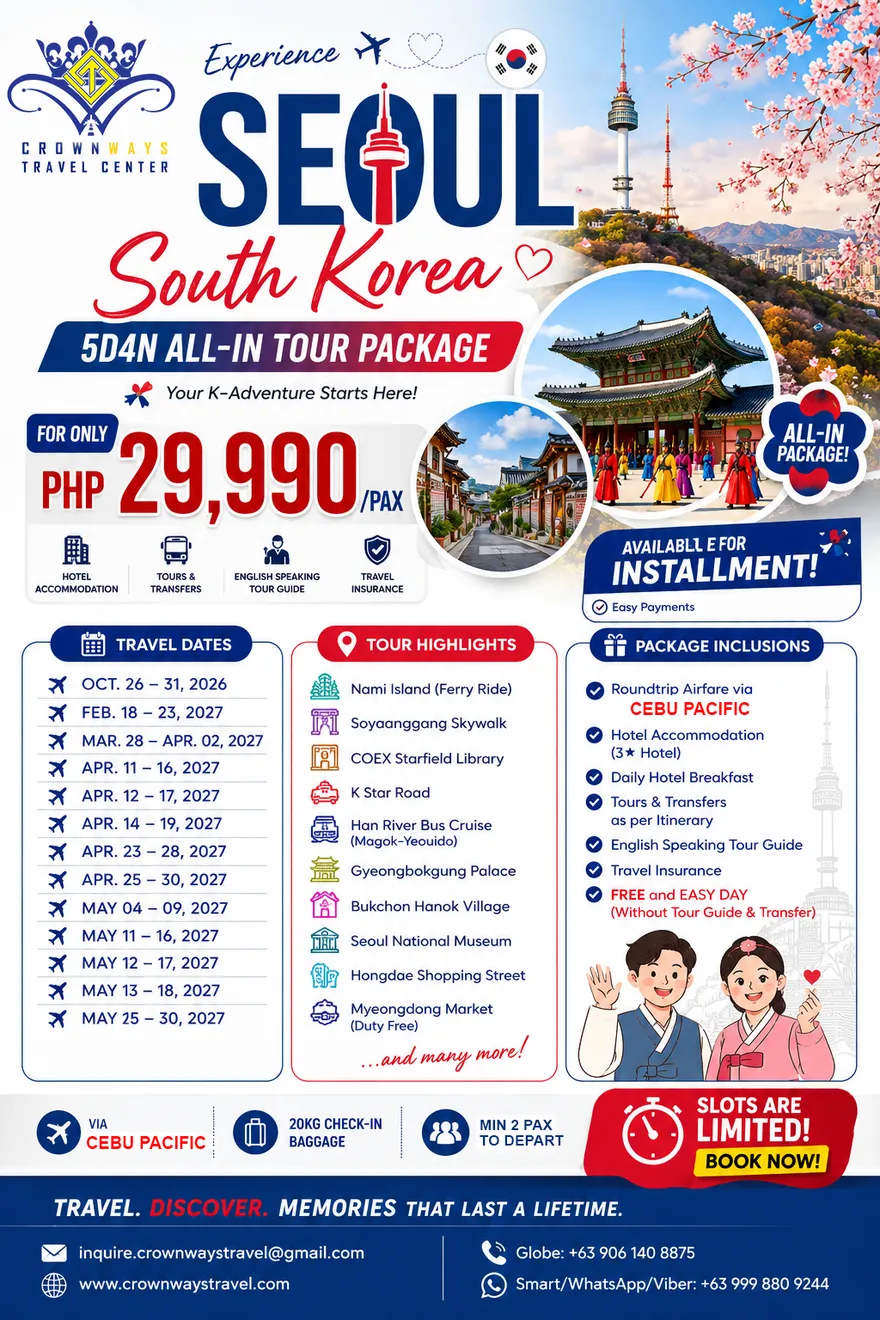 Experience Seoul, South Korea poster — Seoul, South Korea