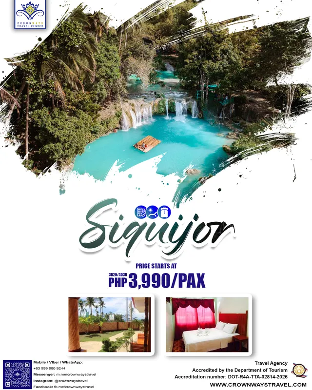 Siquijor tour package poster — Siquijor