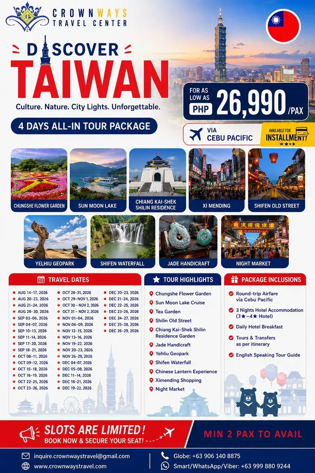 Discover Taiwan All-In Tour poster — Taiwan